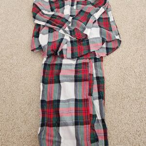 Victoria's Secret Red and Green Plaid Pajama Set
